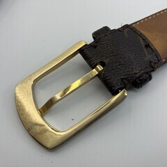 ルイヴィトン モノグラム ベルト 100/40 全長117cm 茶 ゴールド金具の画像