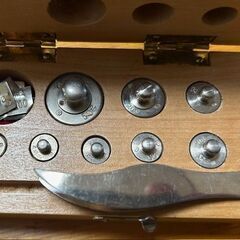 レトロ　東亜計器製作所　天秤ばかり＆分銅セットの画像