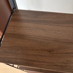 [受け渡し者決定]突っ張り壁面収納Nポルダ(幅40cm ミドルブラウン)の画像