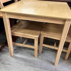 A2512-747 スクエアダイニングテーブル 天板キズあり 中古の画像