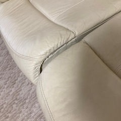 ニトリ　2人掛け電動リクライニングソファーの画像