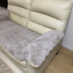 ニトリ　2人掛け電動リクライニングソファーの画像