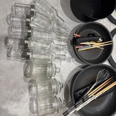 IH ガスどちらもOK ニトリの鍋、フライパン　キッチン用品セットの画像