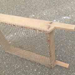 園芸用品か？実験器具か？『😆こんなのが欲しかった✨❗』木枠ふるい  😄詳細は本文にの画像