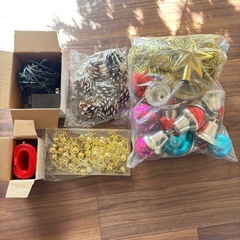 クリスマスツリー180㎝LED付きオーナメント付きの画像