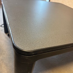 こたつ机　ブラック、グレーの画像