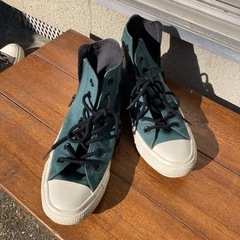 コンバース　スニーカー　グリーンの画像