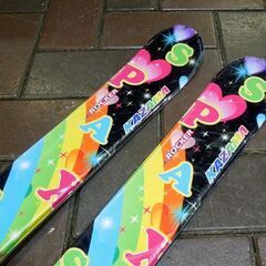 KAZAMA 146cm ジュニアスキー SPAX J ROCKER ブラック ビンディング付き板 カザマ 札幌市 東区 新道東店の画像