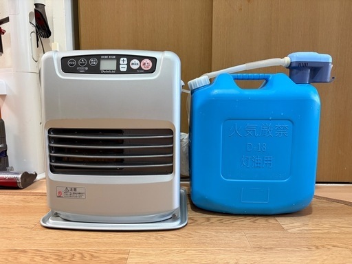 石油ファンヒーター、燃料タンク付き