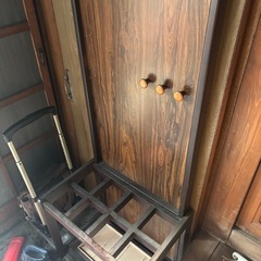 カリモク　傘立て玄関収納コート掛けの画像