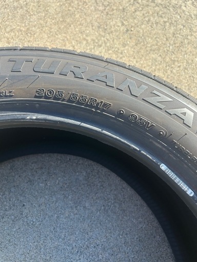 ステップワゴン RP8　BRIDGESTONE TURANZA 205/55/R17 95V 4本セット