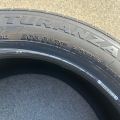 ブリヂストン　BRIDGESTONE TURANZA 205/55/R17 95V 4本セットの画像