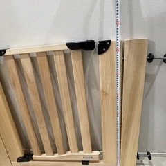 ベビーゲート　木製　拡張ありの画像