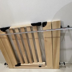 ベビーゲート　木製　拡張ありの画像