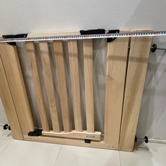 ベビーゲート　木製　拡張ありの画像