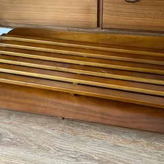 ウォールナット折りたたみローテーブルの画像