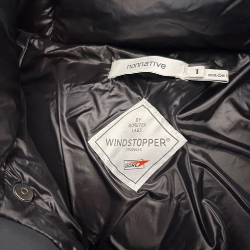 ALPINIST DOWN JACKET POLY TAFFETA GORE-TEX サイズ1 サンプル品