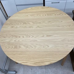 ◇ドリーム尼崎1号館◇タンスのゲン 伸縮式ダイニングテーブル VN100 NAT【ジモティー割引対象商品】の画像