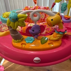 【美品/動作OK】フィッシャープライス ジャンパルー ピンク ベビーザの画像