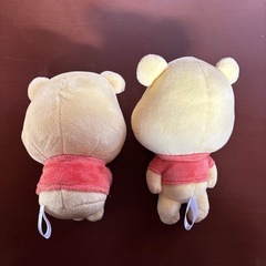 くまのプーさん　うるぷく　ぬいぐるみ　2個セットの画像