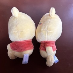 くまのプーさん　うるぷく　ぬいぐるみ　2個セットの画像
