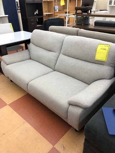 ★限定SALE20%OFF★《リサイクルショップドリーム次屋店》2人用ソファ　GY 布 中古品 ☆尼崎市若王寺☆