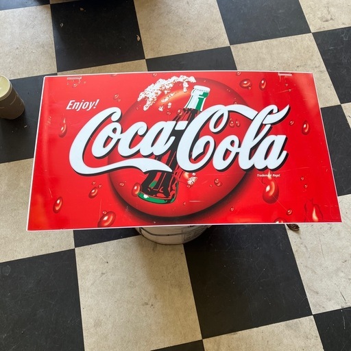アメリカン雑貨看板コカコーラ (しめじ) 上野幌のノベルティグッズの