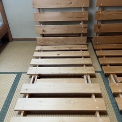 【早いもの勝ち】IKEAの無垢のリクライニングチェア&ベッドの画像