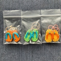 手作り草履のキーホルダーの画像