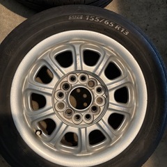 155/65R13  夏タイヤアルミホイールセットの画像