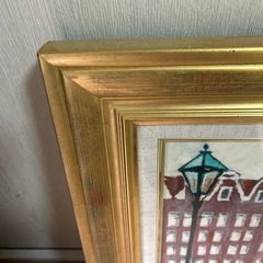 額縁　絵　　門司港の画像