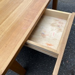 無印　廃盤品　ローテーブルタモ材　の画像