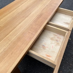 無印　廃盤品　ローテーブルタモ材　の画像