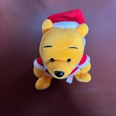 くまのプーさん　サンタコスぬいぐるみの画像