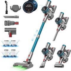 掃除機 コードレス 85Kpa真の強力吸引 自立式ブラシヘッド ダニ除去ブラシ付の画像