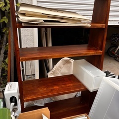 マホガニー　アンティークシェルフの画像