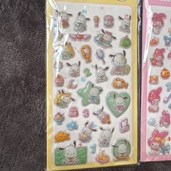 サンリオ ぷくぷくシール 3枚セット 夜光シール  の画像