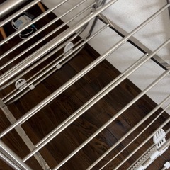 ステンレス物干しラック＋ピンチハンガーセットの画像