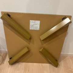 【訳あり】折りたたみローテーブル／中央に反りありの画像