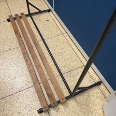 《リユースマン倉敷》アイアンハンガーラック ブラック 衣装掛けの画像