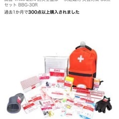 山善 防災バッグ30点の画像