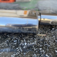 柿本改マフラーシングル出し　アリストJZS147ツインターボ前期　の画像