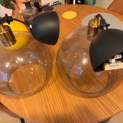 【無償】IKEA ガラスペンダントライトをお譲りします。の画像