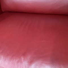 【トレファクピエリ守山店】【取りに来られる方限定】ニトリ 電動リクライニングソファー　レッドの画像