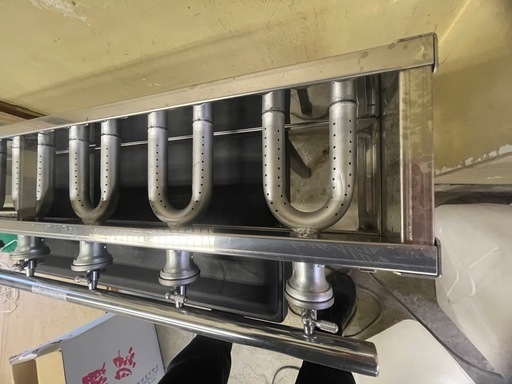 柴田金物 特注4穴 明石焼き器 銅板10枚　業務用厨房機器　ベビーカステラ、人形焼きも