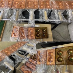 柴田金物 特注4穴 明石焼き器 銅板10枚　業務用厨房機器の画像