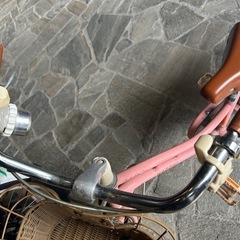 女の子自転車　小学校低学年の画像