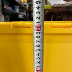 ★一つ¥800★【残り2つ！黒・黄色】キャリコ・フタ付き収納ケース・収納ボックス・2色！重ね置き可能！・高さ31cm×幅43.5×奥行き33.5cmの画像