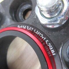 GASUPPLY ワイドトレッドスペーサー 2枚セット 5×114.3-67.1-M12×1.5-25MM ブラック系 苫小牧西店の画像