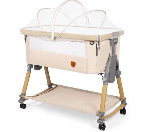 hzdmj ベビーベッド 注文 折りたたみ式 ベージュ